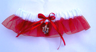 University of Indiana Inspired Garter with Licensed Collegiate Charm