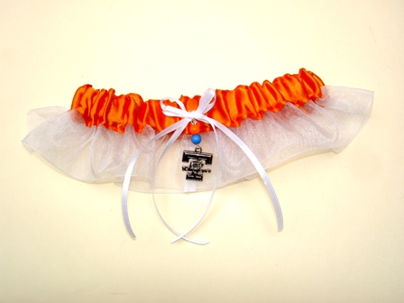 University of Tennessee Lady Vols Inspired Garter with Licensed Collegiate Charm