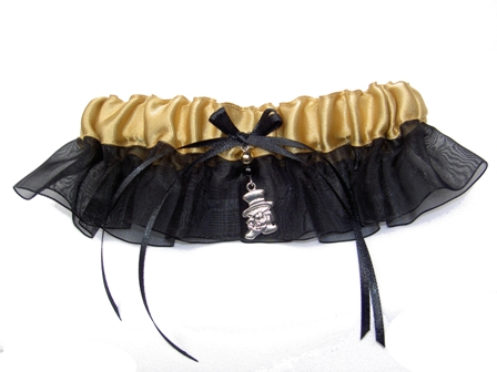 Wake Forest University Inspired Garter with Licensed Collegiate Charm