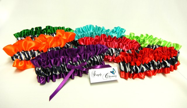 Double Ruffle Zebra Garter