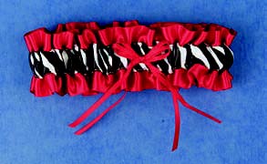 Hot Pink Zebra Garter