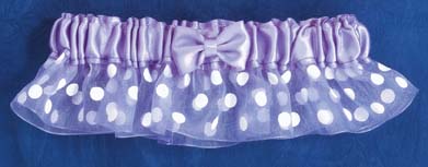 Lavender Polka Dot Garter