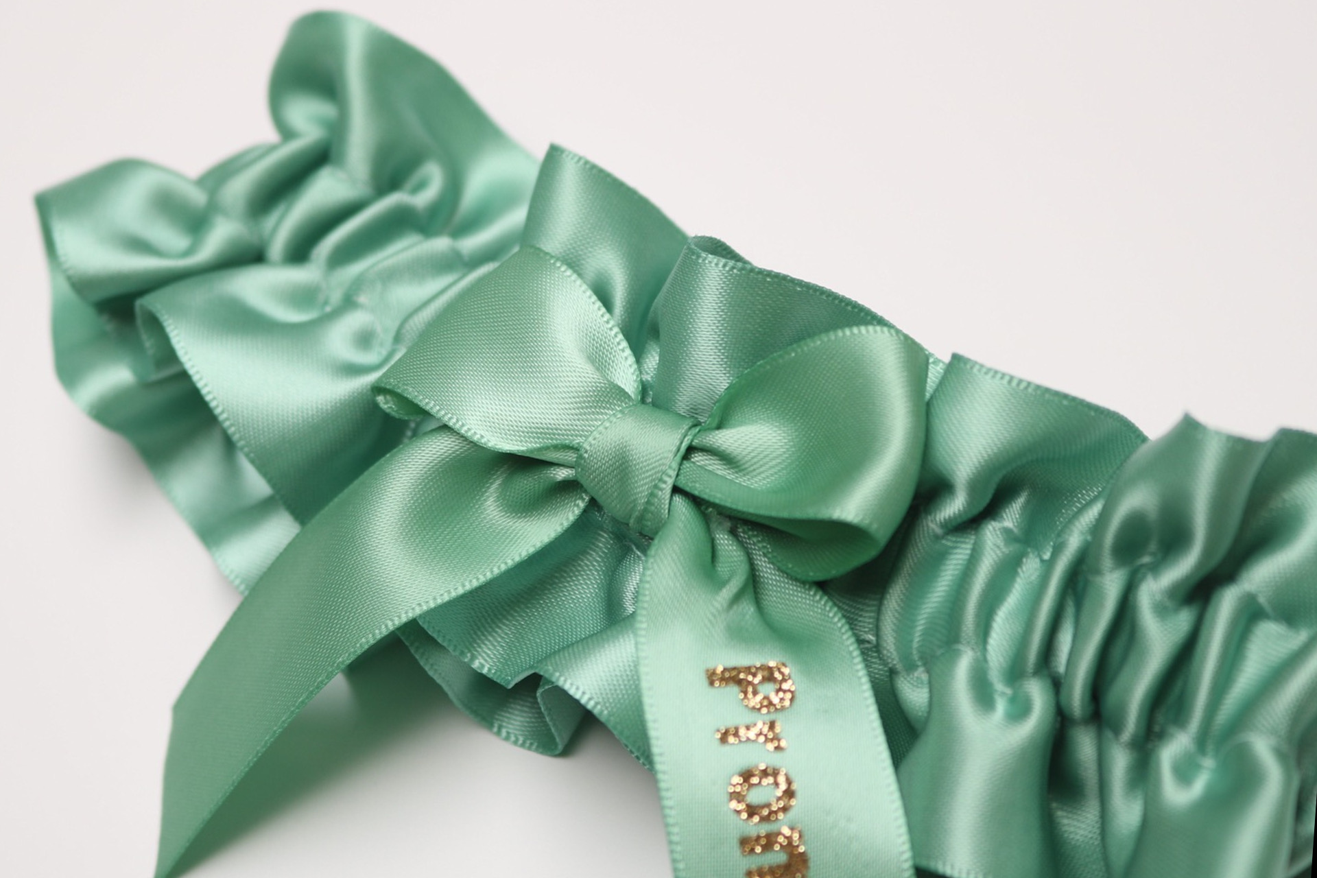 SEA GREEN PROM GARTER