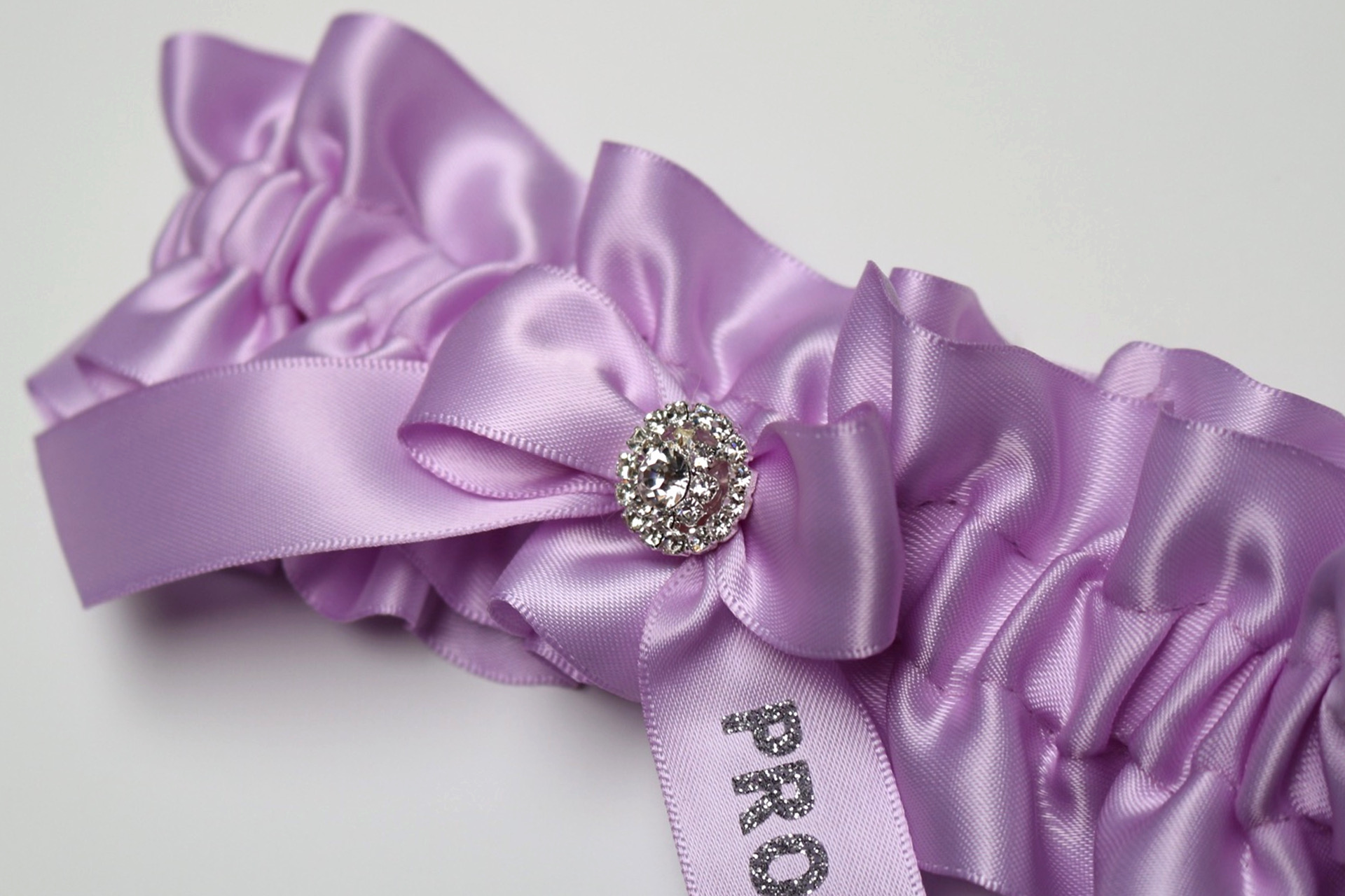 SWEET LILAC PROM GARTER