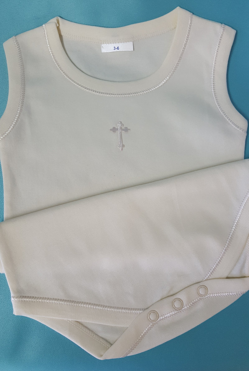 One Piece Baby Tank w/ Cross