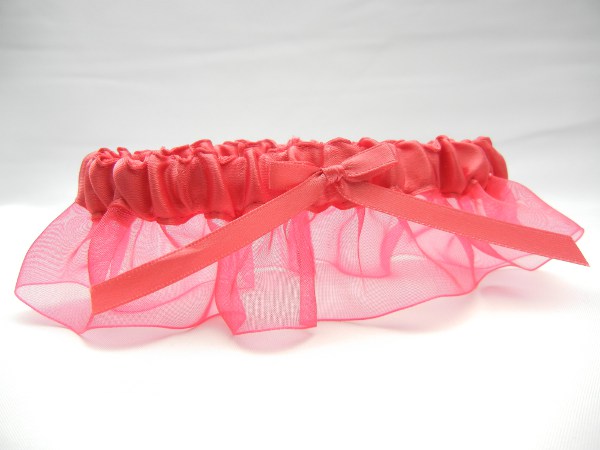 Red Coral Prom Garter