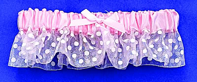 Light Pink/Pink Polka Dot Garter