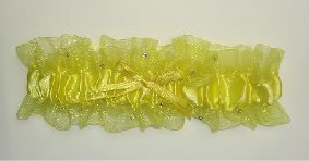 Sunshine Yellow Garter w/ crystals
