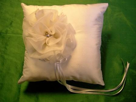 Silk Ring Pillow w/ AB Jewel