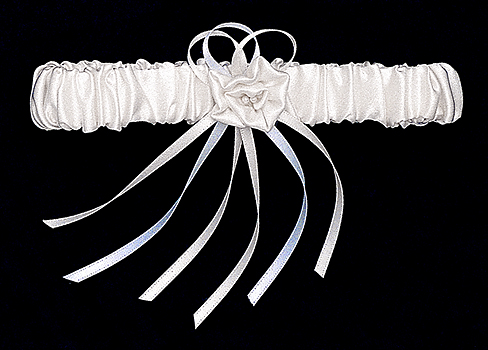 Silk Satin Throw Garter