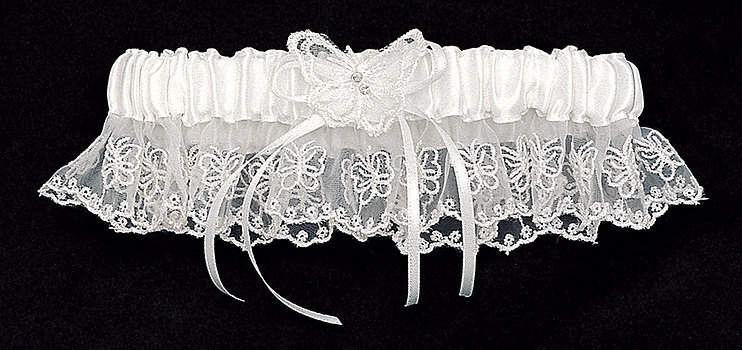 Butterfly Organza Lace Garter