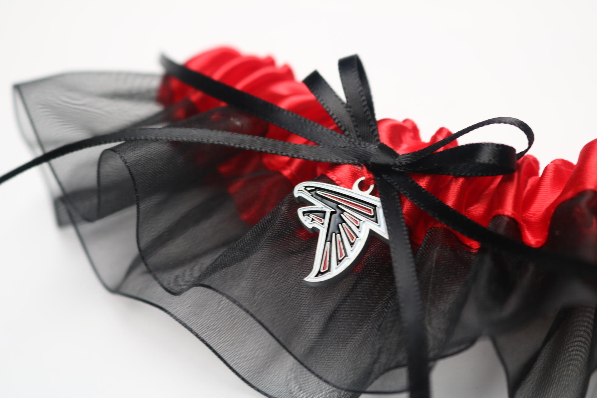 Atlanta Falcons Inspired Garter with Licensed Charm