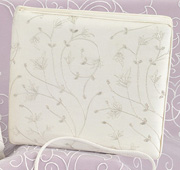 Guest Book Silver Embroidered overlay