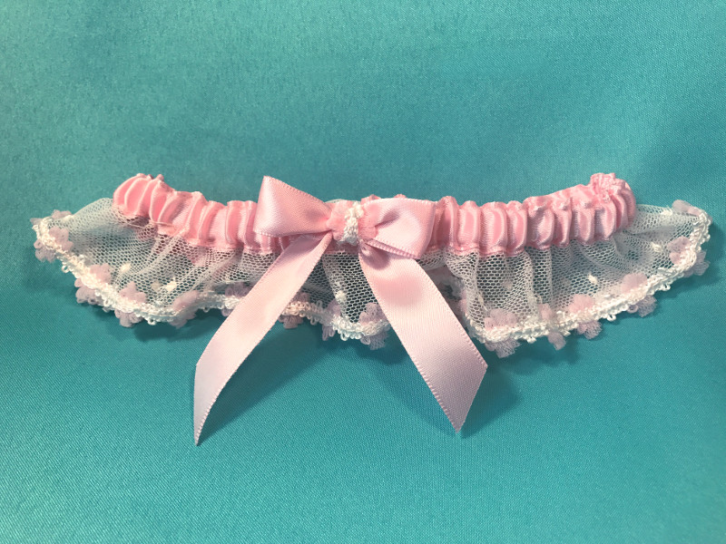 Pink Garter With Pink Trim