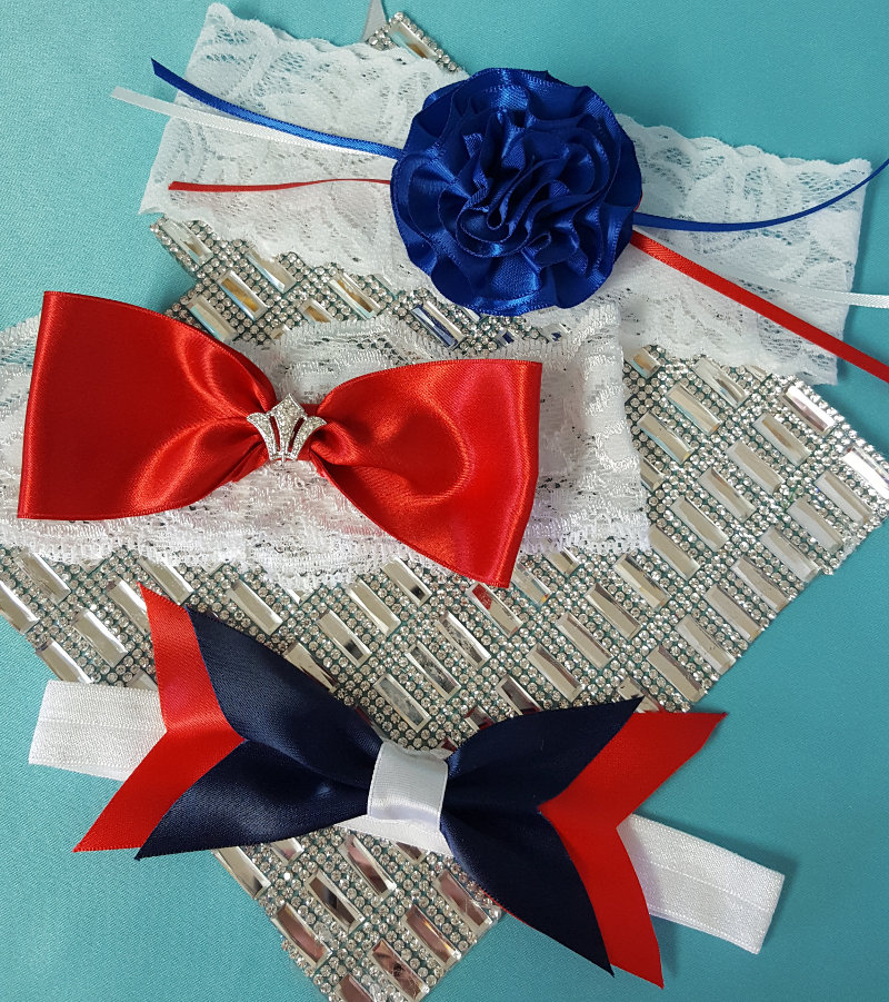 Red, White and Blue Headband Set