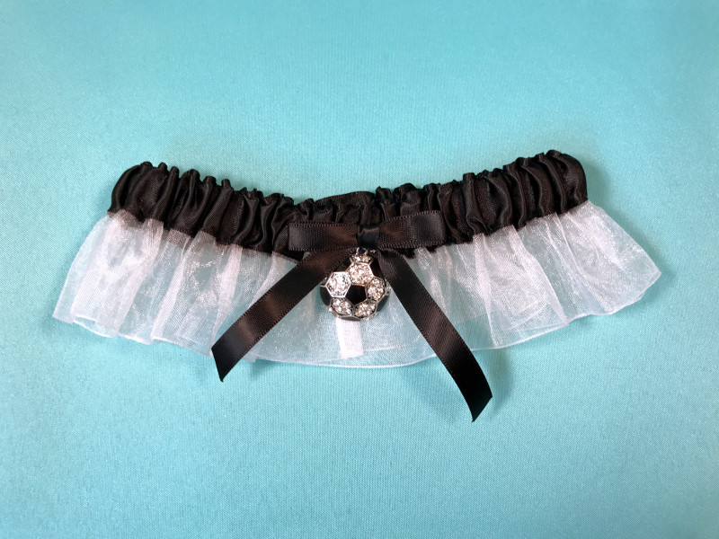 Soccer Garter-Black & White